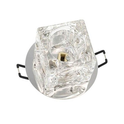 VITO Spot Light Fixture Recessed Mounted Square Palace-09 G9 Chrome & Glass 53X53X70mm 2012350 VITO