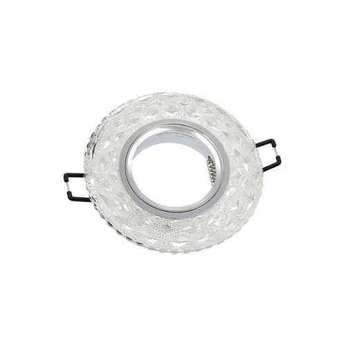 VITO Spot Light Fixture Recessed Mounted Round Palace-10 Gu5.3 Mr16 + 3W 180lm 4200K (Natural White) Chrome With Glass Φ100X22mm 201