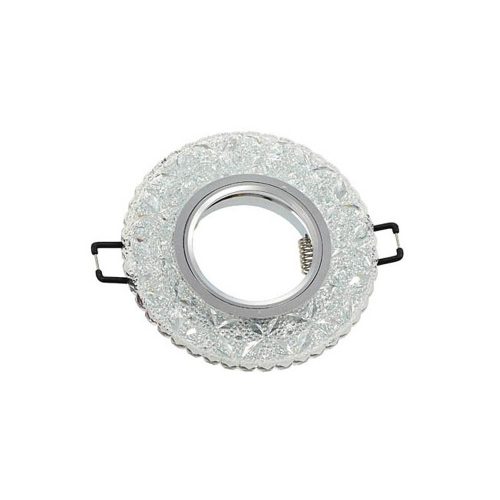 VITO Spot Light Fixture Recessed Mounted Round Palace-11 Gu5.3 Mr16 + 3W 180lm 4200K (Natural White) Chrome With Glass Φ100X22mm 201