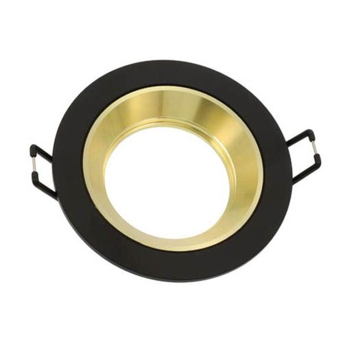 VITO Spot Light Fixture Recesssed Mounted Ola D12 Round Gu10 Φ90X28mm Black & Gold  2012570 VITO