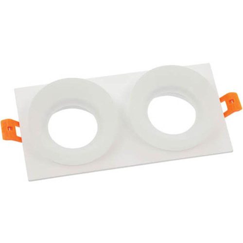 VITO Spot Light Fixture Recesssed Mounted Double Donna 01D Gu10 182X92X45mm White  2012820 VITO
