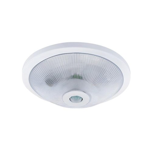 VITO Surface Mounted Plastic Plafon With Pir Sensor 2Xe27 Likya P Φ290X100mm White 2022661 VITO