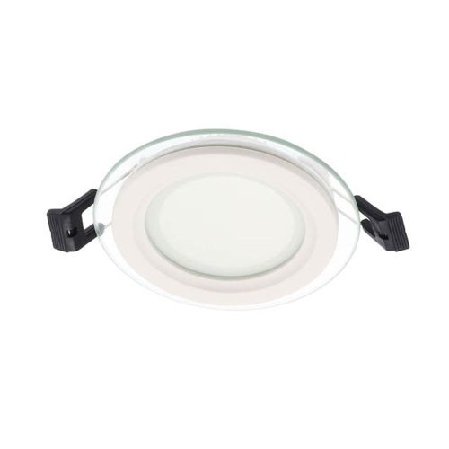 VITO Led Round Panel Downlight Recessed Mounted With Glass Lena-Rg Φ100X40mm 6W 564lm 3000K (Warm White) 2023400 VITO