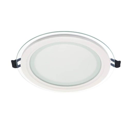 VITO Led Round Panel Downlight Recessed Mounted With Glass Lena-Rg Φ200X40mm 16W 1600lm 6000K (Cool White) 2023480 VITO