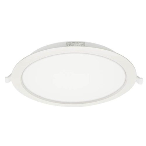 VITO Led Round Panel Downlight Recessed Erika-R Φ225X31mm 24W 2375lm 4000K (Natural White) White 2025150 VITO