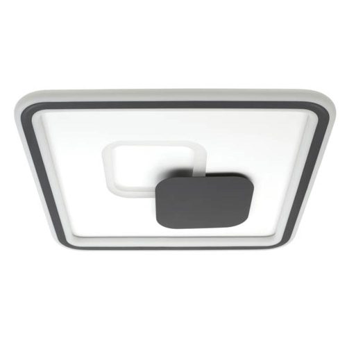 VITO Led Ceiling Square Lighting Fixture Disc 4 400*400*H45 60W 3Xcct-Dip Switch White+Black 2026270 VITO