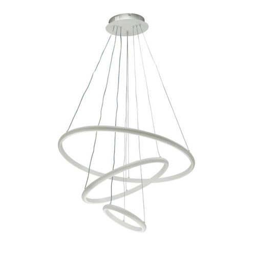 VITO Led Pendant Lighting Fixture Trio-1 Φ200+400+600 56W 3Xcct-Dip Switch Black 2026350 VITO