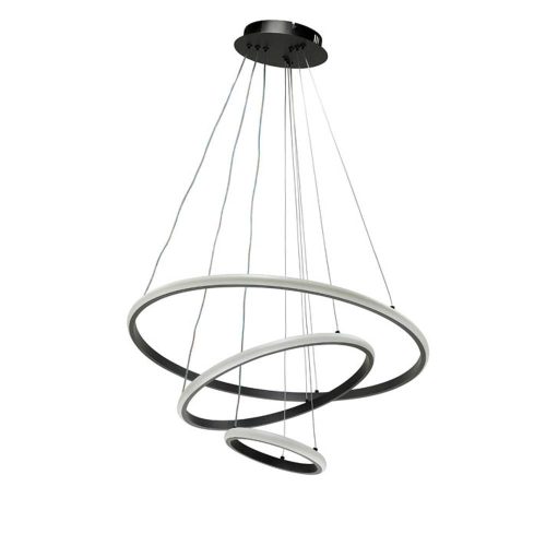 VITO Led Pendant Lighting Fixture Trio-1 Φ200+400+600 56W 3Xcct-Dip Switch White 2026360 VITO