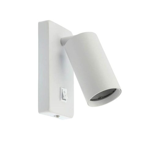 VITO Wall Light Fixture Lumo-W Gu10 Adjustable Angle With Switch Φ55X100mm 60X140mm White 2101900 VITO