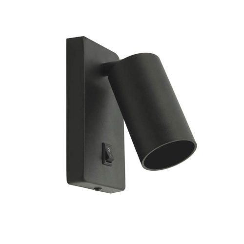 VITO Wall Light Fixture Lumo-W Gu10 Adjustable Angle With Switch Φ55X100mm 60X140mm Black 2101910 VITO