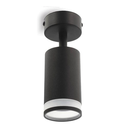 VITO Spot Light Fixture Surface Mounted Lumo-C Gu10 Adjustable Angle Φ55X100mm Black & Transparent 2102240 VITO