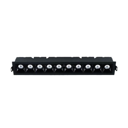 VITO Spot Light Fixture Recessed Icecube-20 20W 1880lm 3000K (Warm White) 282X45mm Black 2102970 VITO