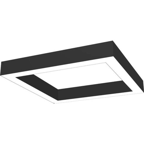 VITO Led Linear Fixture Square Surface Mounted Or Pendant Profiled-Ps 610X610X80mm 60W 3000K (Warm White) 5980lm Black 2423370 VITO