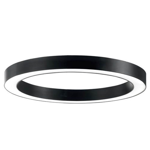 VITO Led Linear Fixture Ring Surface Mounted Or Pendant Profiled-Pc Φ600X80X80mm 46W 4000K (Natural White)  6164lm Black 2423920 VITO