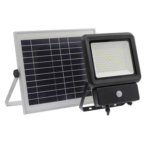 VITO Solar Led Floodlight Solis 50W 3500lm 6000K (Cool White) 3,7V 10400Mah Ip65 Black 3021980 VITO