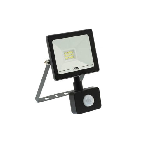 VITO Led Floodlight Indus Gen3 With Pir Sensor 10W 1000lm 6000K (Cool White) Ip65 Anthracite 3022050 VITO