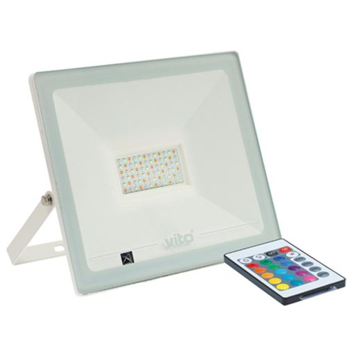 VITO Led Floodlight Indus 50W 2500lm Rgb+W Dimmable Ip65 White 3022440 VITO