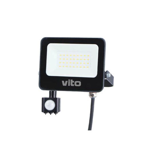 VITO Led Floodlight Sava-S With Pir Sensor 30W 3000lm 6000K Ip65 3022720 VITO