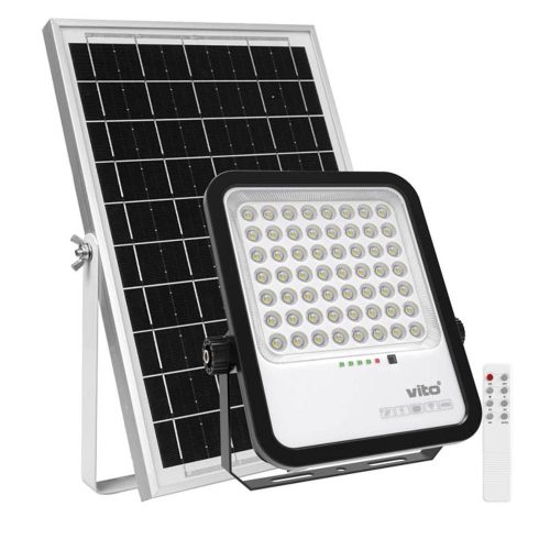 VITO Solar Led Floodlight Sahara 250W 2750lm 6000K Ip65 With 5M Cable 3210220 VITO