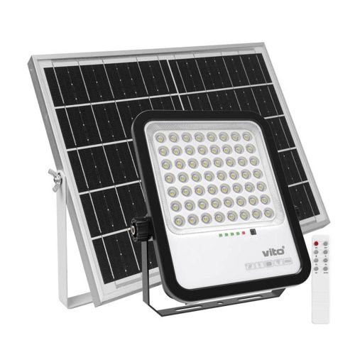 VITO Solar Led Floodlight Sahara 300W 3300lm 6000K Ip65 With 5M Cable 3210230 VITO