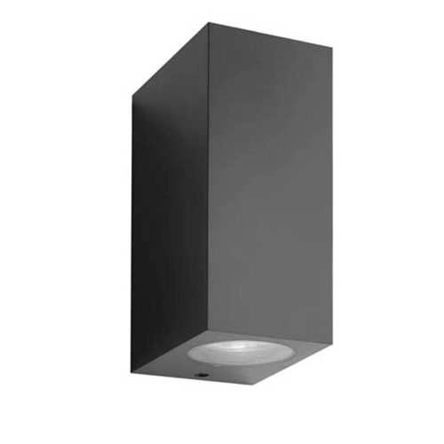 VITO Outdoor Wall Light Adria Sqc2 Gu10 Up & Down 92X160X70mm Ip54 Plastic Anthracite 3230520 VITO