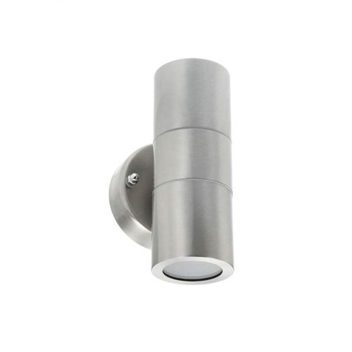 VITO Outdoor Wall Light Vegas 2A Gu10 Φ60X160X93mm Ip44 Up & Down Stainless Steel Nickel 3240550 VITO