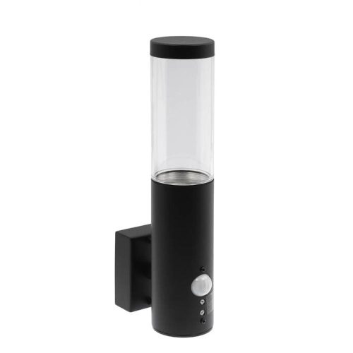 VITO Outdoor Wall Light With Pir Sensor Riga-W1S 1Xgu10 Ip44 Φ60X290X116mm Black  3241410 VITO