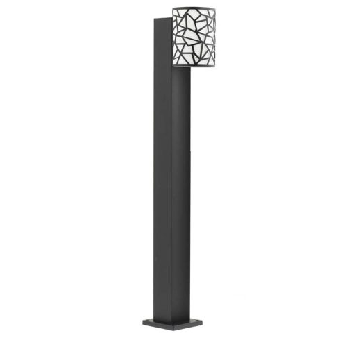 VITO Led Outdoor Garden Light With Pole Bilbao-B80 8W 300lm 4000K (Natural White) Ip44 Φ89X145X800mm Black & White 3241460 VITO