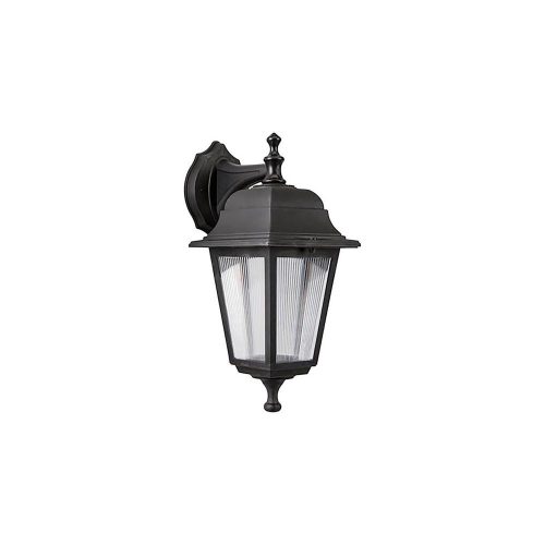 VITO Outdoor Wall Light Bergamo-W E27 Black Ip44 Plastic 200X340mm Black 3241880 VITO