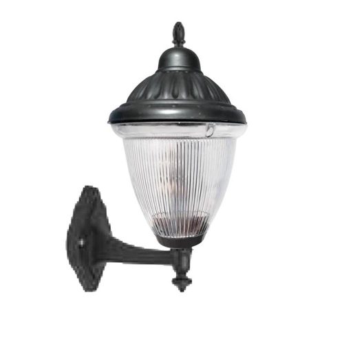 VITO Outdoor Wall Light Livorno-W E27 Black Ip44 Plastic 270X400mm Black 3242230 VITO