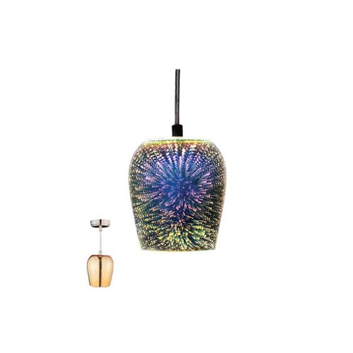 VITO Pendant Lighting Fixture Art 250 1Xe27 3D Digital Artwork Champagne Made Of Glass 4102440 VITO
