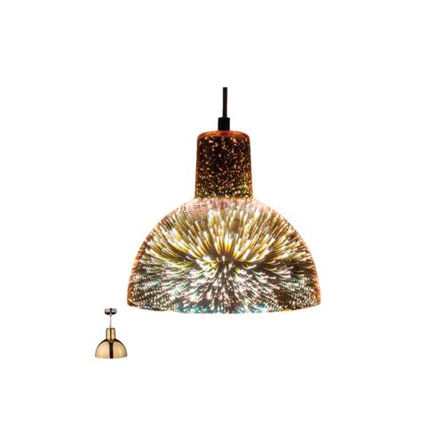 VITO Pendant Lighting Fixture Art 350 1Xe27 3D Digital Artwork Champagne Made Of Glass 4102460 VITO