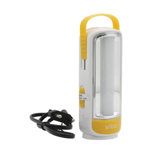 VITO Rechargeable Torch Lampas-3 6W+0,5W 500lm 6000K (Cool White) White & Yellow 5000370 VITO
