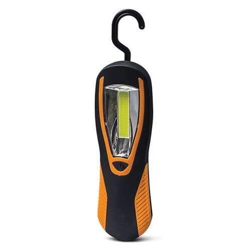 VITO Torch Flash-3 With Hook & Magnet 3W 200lm 6000K (Cool White) Rubber Black & Orange 5000500 VITO