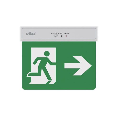 VITO Emergency Led Light Exit-10 2W 6500K (Cool White) 3.7V 500Mah 14500 Li-Ion 5020150 VITO