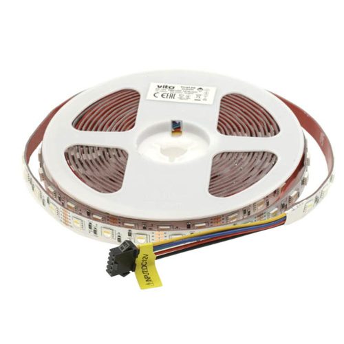 VITO Led Strip Plus 24V 60X5050 14.4W 3M(Adhesive Tape) 10mmip20 Rgbw 5M Roll 5540490 VITO
