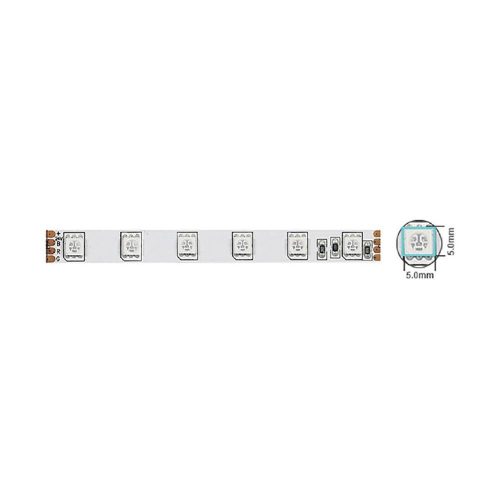 VITO Led Strip Plus 24V 60X5050 14.4W 3M(Adhesive Tape) 10mm Ip20 Rgb 5M Roll 5540500 VITO