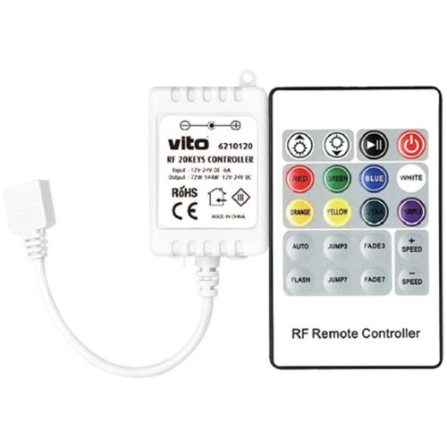 VITO Ir 24 Keys Controller Maestro-1 12-24V Dc Max 144 For Rgb Led Strip 6210100 VITO