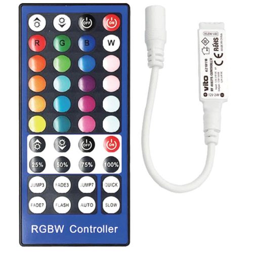 VITO Rf 40 Keys Controller Maestro-2 12-24V Dc Max 144 For Rgbw Led Strip 6210110 VITO