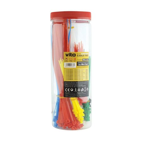 VITO Plastic Cable Tie Mixed  300 Pcs In Pack 7100450 VITO
