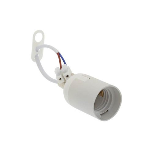 VITO E27 Pendant With Lampholder, Rosete, Cable & Terminal White 7300081 VITO