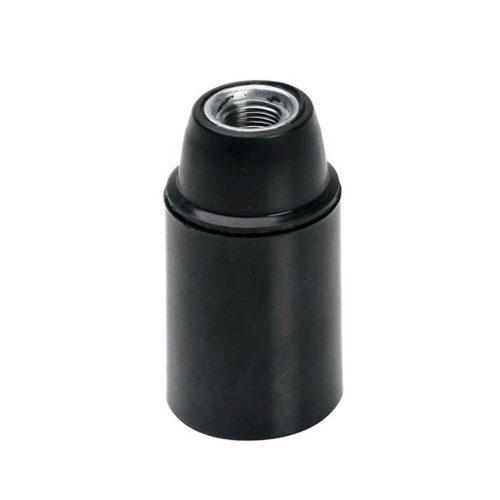 VITO E14 Bakelite Lampholder Black Full Threaded 7310030 VITO