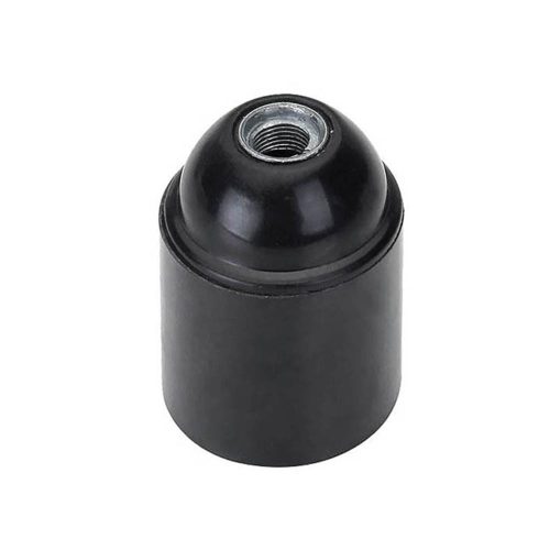 VITO E27 Bakelite Lampholder Black Full Threaded 7310040 VITO