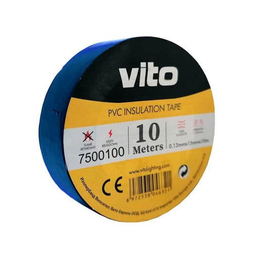 VITO Insulation Tape With Adhesive 10M Blue Fire Retardant 7500100 VITO