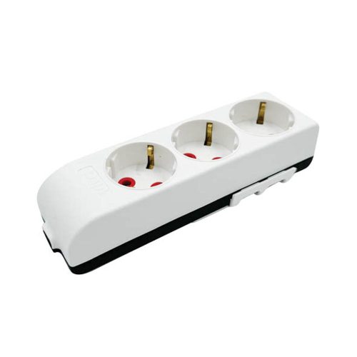 VITO 3 Gang Grounded Group Socket Schuko With Child Protection Without Cable 8002000 VITO