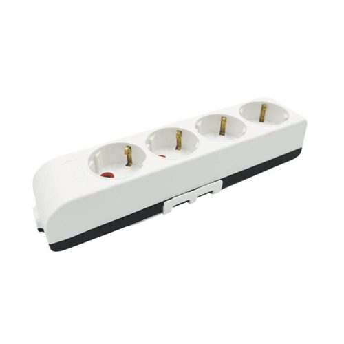 VITO 4 Gang Grounded Group Socket Schuko With Child Protection Without Cable 8002040 VITO
