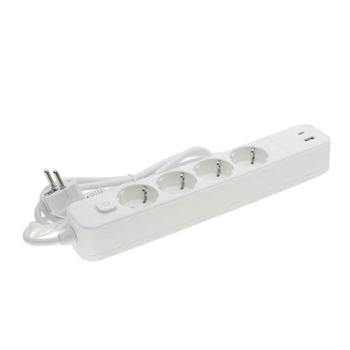 VITO Unico-4 1.5M 3G1.0 Cable With Switch Usb White Multisocket 8002480 VITO