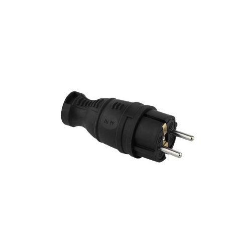 VITO Male Schucko Rubber Plug Ip44 Black 8006450 VITO