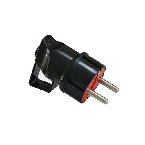 VITO Male Schucko Plug Back Side Connection With Grip Ip20 Black 8006530 VITO