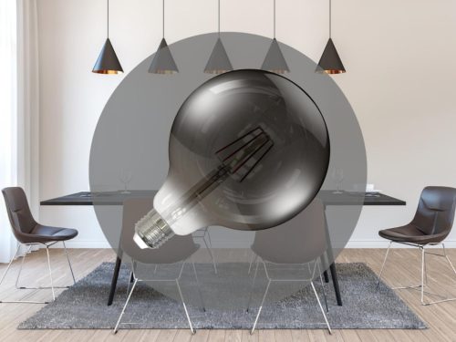 NEDES LED Filament 4W SMOKE - G125 / E27 / 2000K - ZBF102